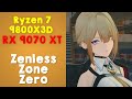 9800X3D + 9070 XT - Zenless Zone Zero v1.6 - 1440p High (Render 1.2)