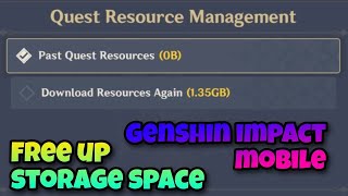 Uninstall and Reinstall resources in Genshin Impact Mobile screenshot 5