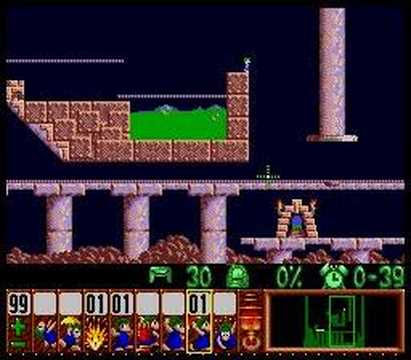 Lemmings - Mayhem Level 3 Solution