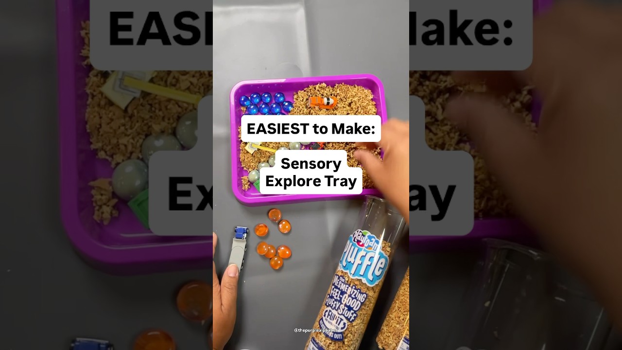 Make an EASY Sensory Discovery Tray 