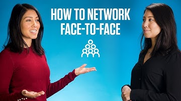 How to network face-to-face