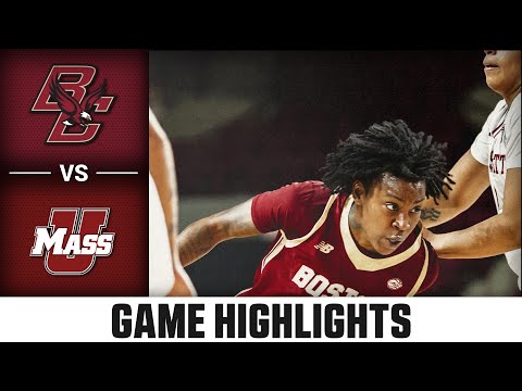 Boston College vs. UMass Game Highlights | 2025-26 Women's Basketball Highlights