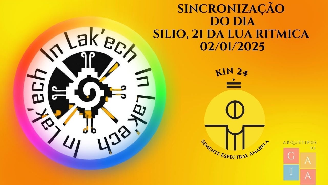 Leitura Kin 24 - Semente Espectral Amarelo - NS1.38.06.21 - Silio