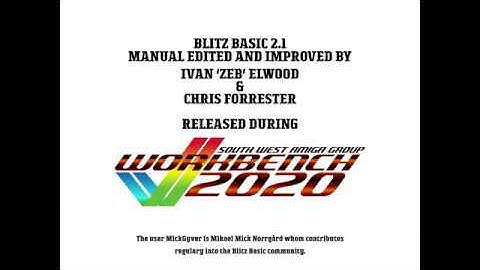 Initial release video for our revamped blitz basic 2.1 (Amiga) manual