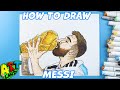 How to draw messi
