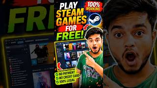 PLAY STEAM GAMES FREE 😱🔥 #steam #steamgame #pcgames #games