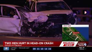 Head-on collision on West Carson Street in Pittsburgh