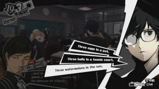 Persona 5 - Mr Hiruta Class Pop Quiz Density of Stars Three Melons In The Sun