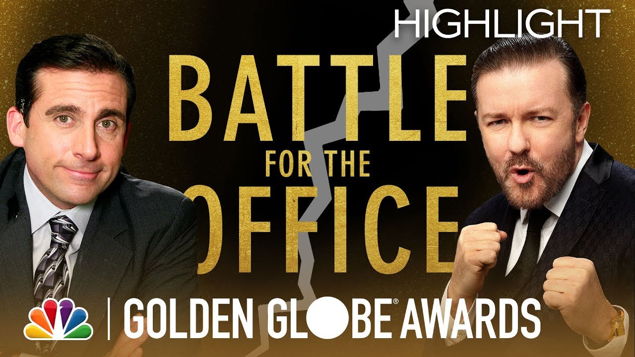 Ricky Gervais Targets Steve Carell and The Office - 2010 Golden Globe
