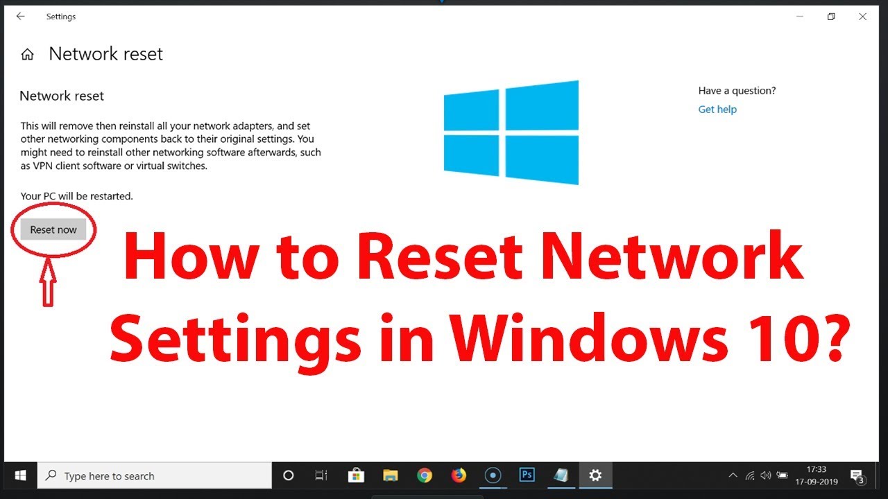 How to Reset Network Settings in Windows 30?