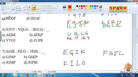 Letter Analogy  || Questions 5 - 7 || Spark Institute || Easy Arithmetic || Krishna Sir