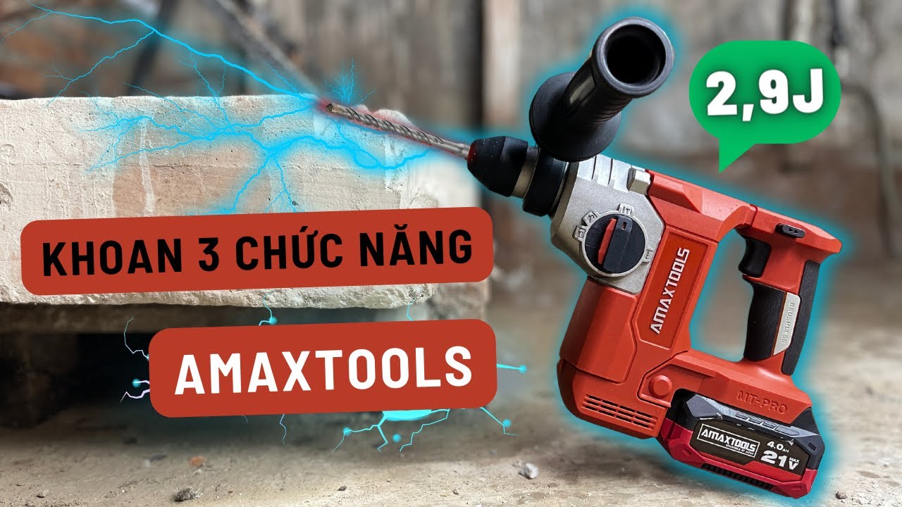 Máy khoan bê tông Amaxtools: Đánh giá, tính năng và ứng dụng