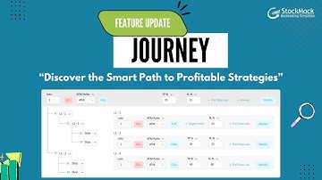 JOURNEY Feature: Smart Way to create Profitable Strategies | Stockmock | Options Backtesting