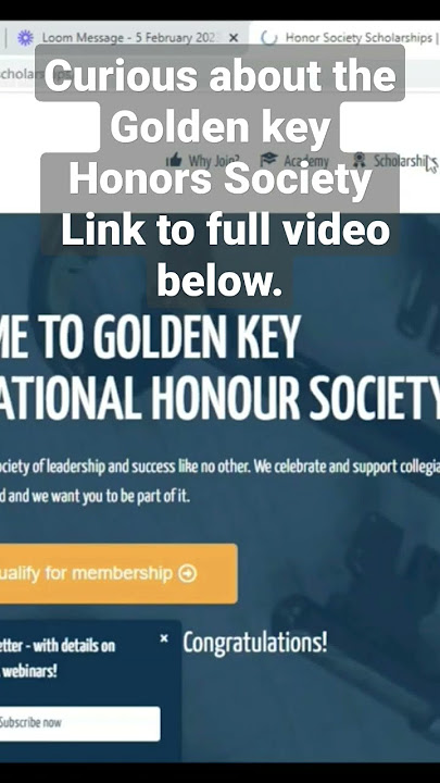 THE GOLDEN KEY HONORS SOCIETY. #university #firstyearstudents #goldenkey