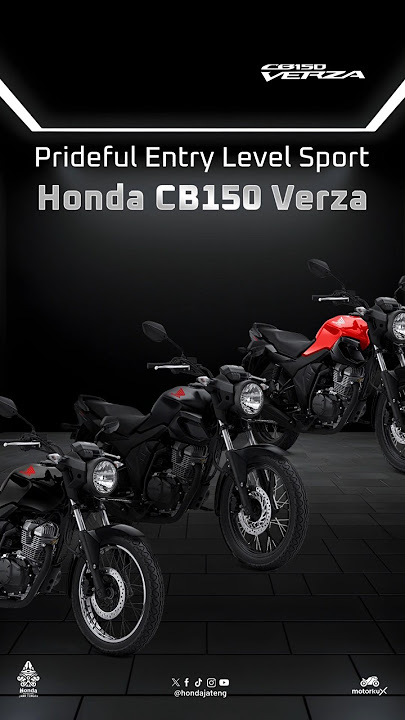 NEW Honda CB150 Verza kini hadir dengan warna baru yang lebih gahar dan keren nih lur!