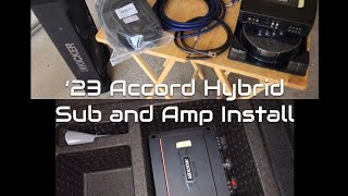 23 Accord Hybrid Sub And Amp IInstall