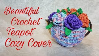 Beautiful Crochet Teapot Cozy Cover / Cover Teko Rajutan