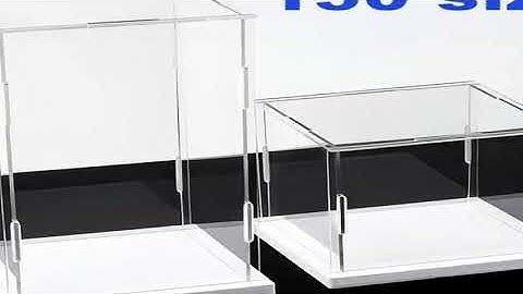 Clear Self-Assembly Acrylic Display Case Acrylic display box Transparent Dust Proof Protection Showc