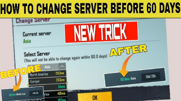 Change Server Before 60 Days | New Trick 🔥🔥
