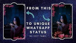 How to make full screen whatsapp status|NS Edit tamil screenshot 4