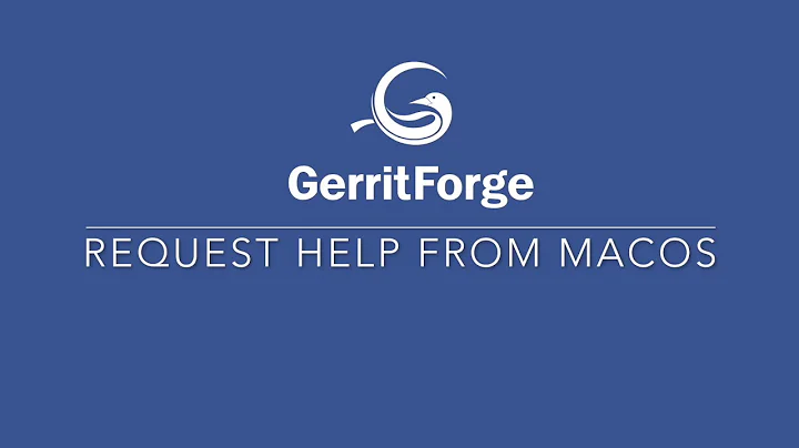 Request Help on Gerrit Code Review from MacOS