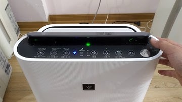 giới thiệu và hướng dẫn sử dụng máy lọc không khí bù ẩm Sharp KC-F50. lh mua máy 0914213968