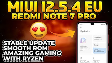 MIUI 12.5.4 Redmi Note 7 Pro | Full Installation | MIUI 12.5.4 EU ROM | Amazing Gaming Performance