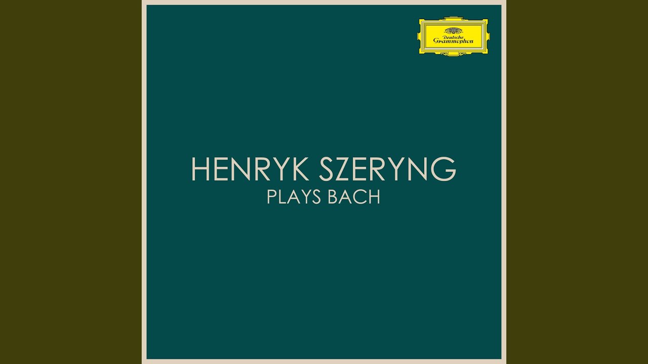 J.S. Bach: Sonata for Violin Solo No. 3 in C Major, BWV 1005 - I ...