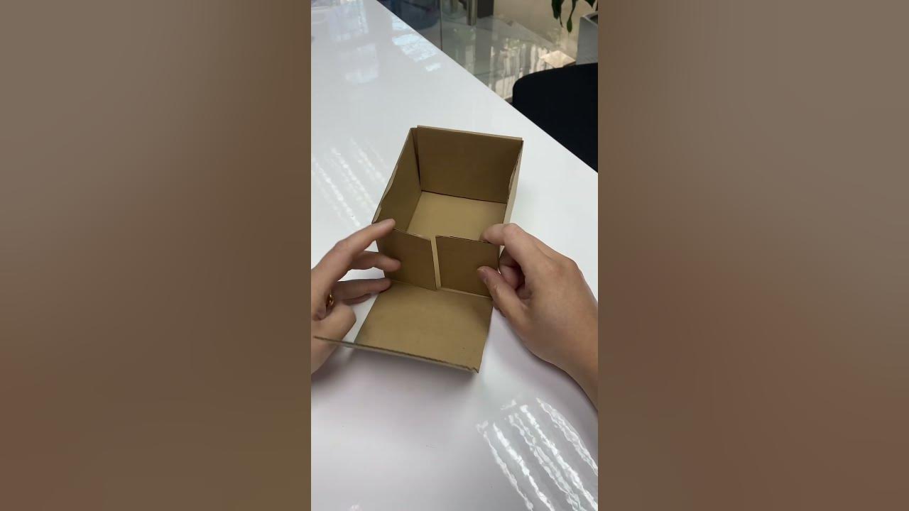 How to fold Top Bottom Paper Box# #cardboard #carton