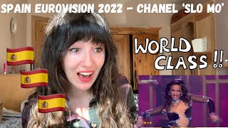 SPAIN EUROVISION 2022 - REACTING TO CHANEL 'SLO MO' LIVE AT BENIDORM FEST (FIRST WATCH)