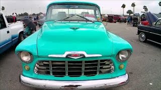 1956 Chevy 3100 Pickup Truck Blu Daytona Spdwy 0324246821