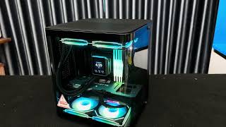 PC 24 Triệu Full Đen MATX Với Vỏ Jonsbo TK1 Black | Tản Mysticque 360 Và B760M Tufgaming Wifi D4 Pls