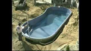Viking Pool Installation Part 2   YouTube