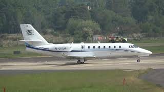 CITATION C680 SOVEREIGN DEPARTING FROM FARNBOROUGH-EGLF UK RUNWAY 6 9-5-2026
