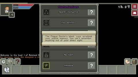 Remixed Pixel Dungeon - Amnesia challenge demo