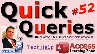 Famous Microsoft Access Quick Queries #52:  Using GUIDs Across Databases, Calculated Fields in Tables Wealth