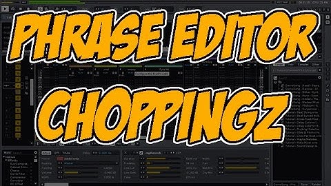 How To Make Music RENOISE Phrase editor CHOPPING BREAKS