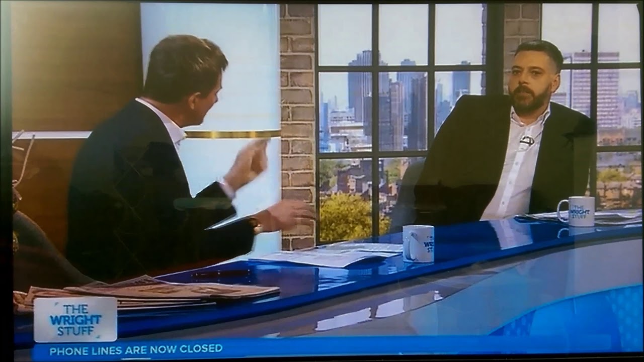 wright stuff mat BADGERS iain lee into telling him to 