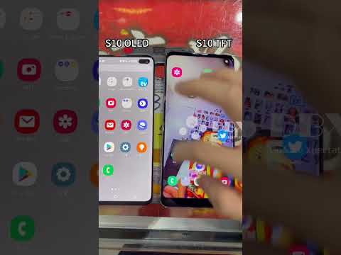 S10 OLED VS TFT Video #shorts #screen #samsung #curvedscreen