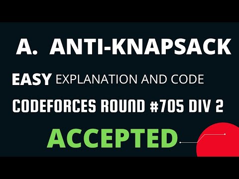 A. Anti-Knapsack (#705) Codeforces Round #705 Div 2 Problem A Anti-Knapsack