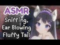 [ASMR] Wolfgirl Sniffs You to Sleep 🐺💤 Ear Blowing, Tail Cuddles & Fluffy Comfort #3DIO #asmr