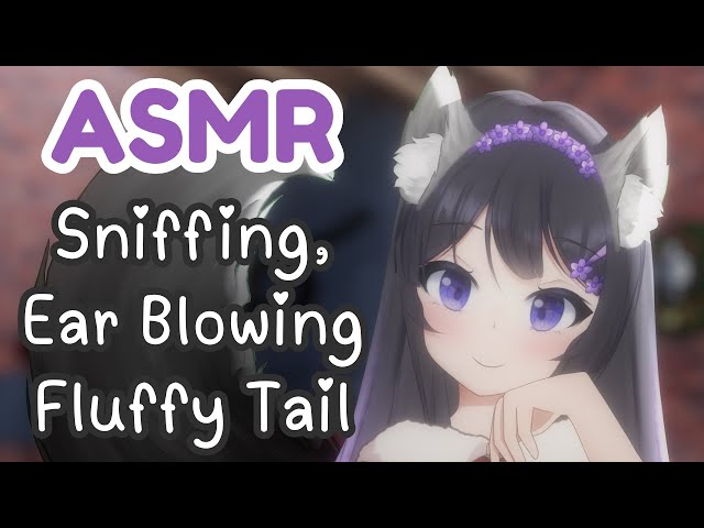 [ASMR] Wolfgirl Sniffs You to Sleep 🐺💤 Ear Blowing, Tail Cuddles & Fluffy Comfort #3DIO #asmr