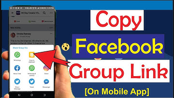 How to Copy Facebook Group Link on your Phone using your Mobile App and Share it