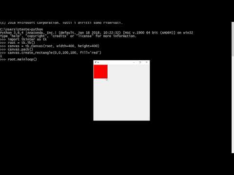 How to draw in Python with tkinter: canvas and rectangles