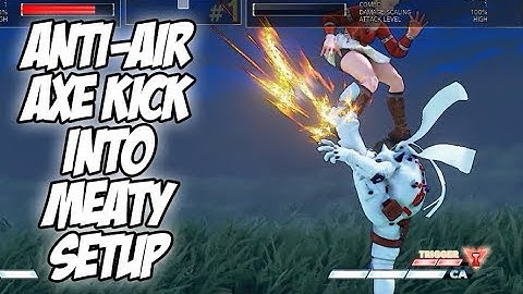 SFV AE - Ryu Anti-Air Axe-Kick into Meaty Setup