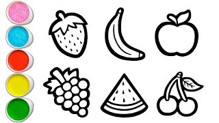 Let's Learn How to Draw Fruits Together | Painting, Drawing, Coloring Tips for Toddlers & Kids