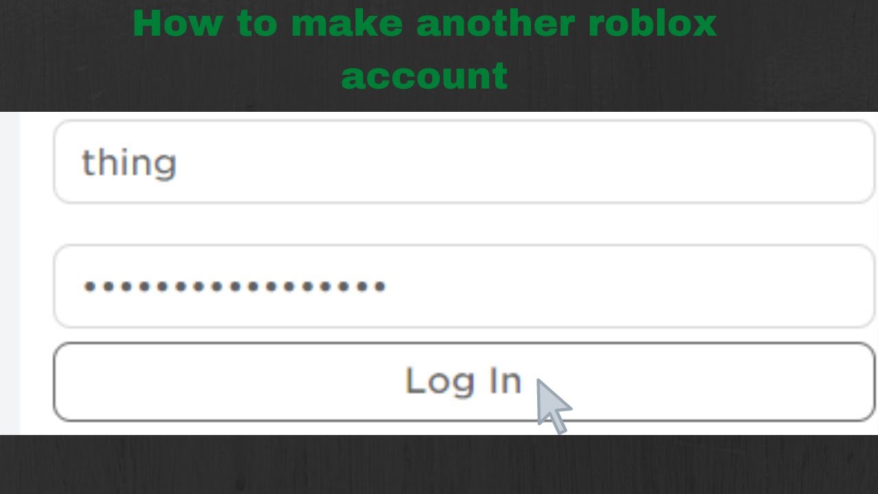 How To Make Another Roblox Account On The Same Device Youtube