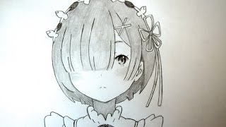 Speed Drawing Anime: How to Draw Rem from Re:zero - video Dailymotion