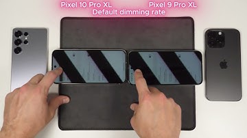 Google Pixel 10 Pro PWM and dithering vs iPhone, Galaxy, and Honor