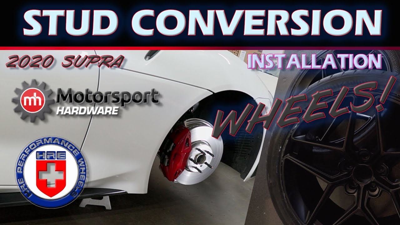 Motorsport hardware Stud conversion Kit 2020 SUPRA YouTube